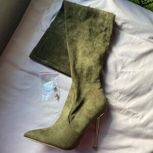 Cape Robbin Olive Thigh High Boots